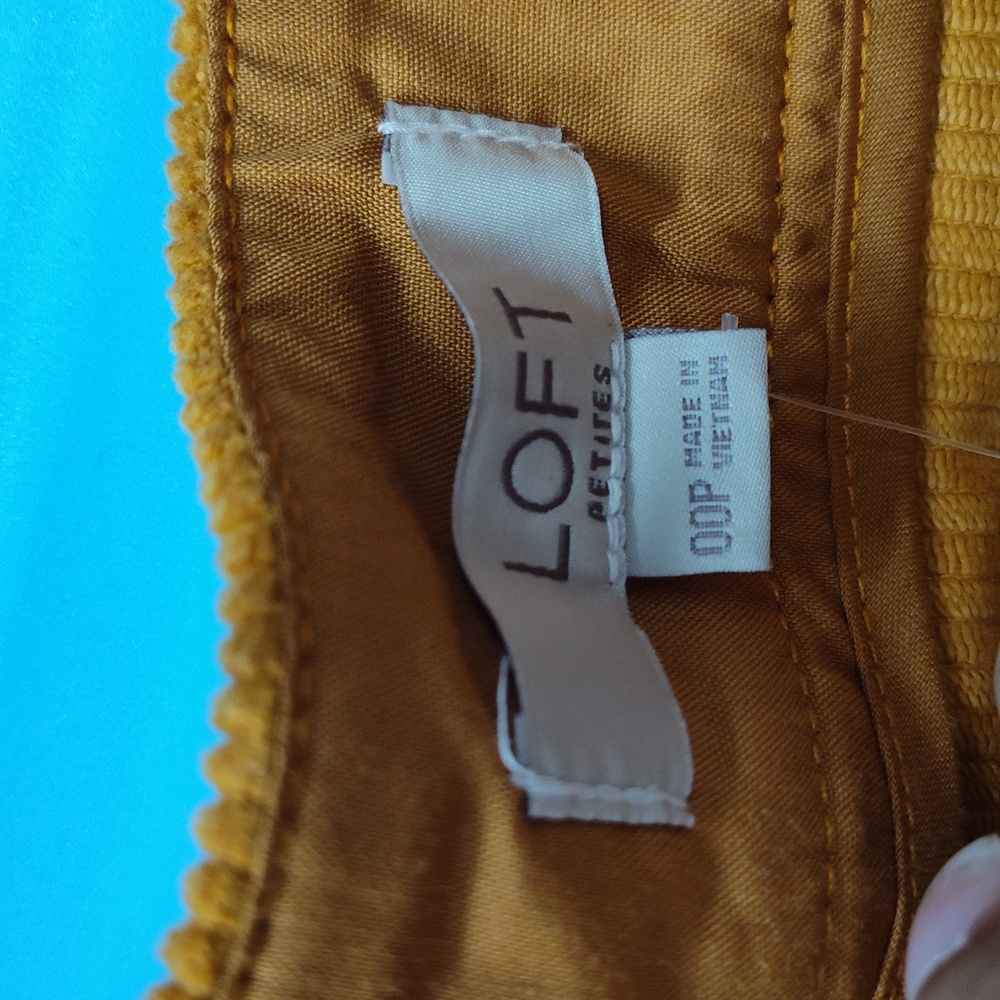 LOFT Orange A-Line Mini Skirt with Cargo Style - Picture 6 of 8